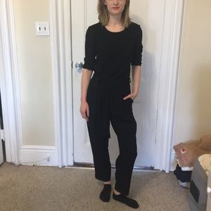 Madewell black jumpsuit